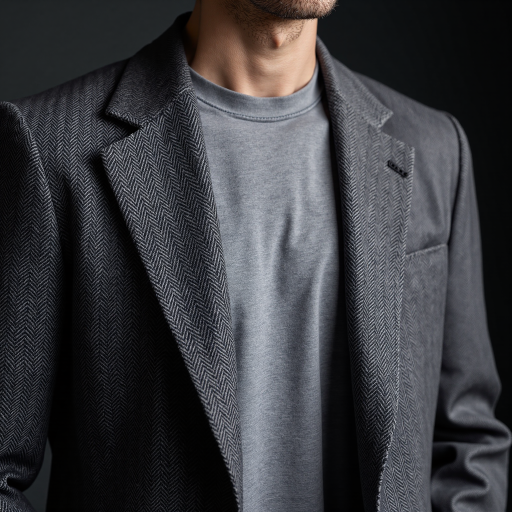 四十五岁左右中年男性头像,穿灰色西装,严肃表情,专业技术人员形象